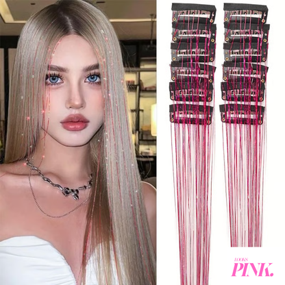 GlowPink™ Main Character Glow Glitter Hair